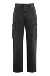 GIVENCHY 5-POCKET STRAIGHT-LEG JEANS MULTI-POCKET COTTON TROUSERS