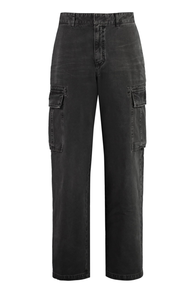 Givenchy 5-pocket Straight-leg Jeans Multi-pocket Cotton Trousers In Grey
