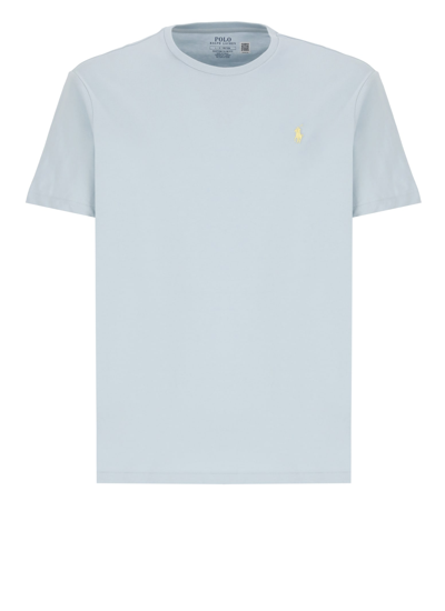 Ralph Lauren Pony T-shirt In Light Blue