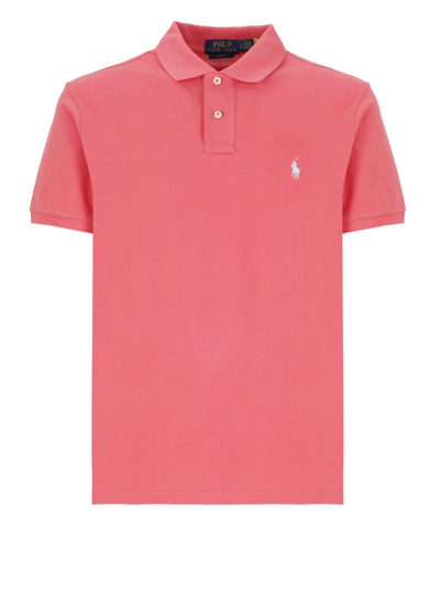 Ralph Lauren Pony Shirt In Pale Red