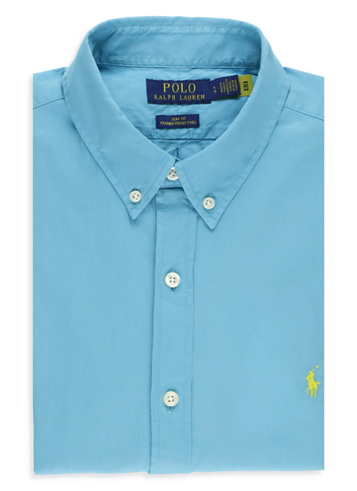 Ralph Lauren Pony Shirt In Light Blue