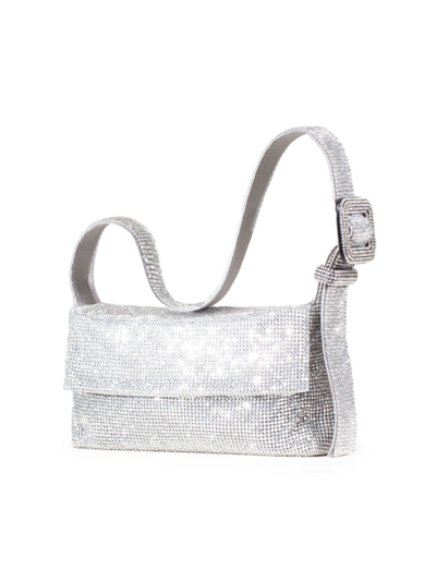 Benedetta Bruzziches Vitty La Mignon Embellished Shoulder Bag In Silver