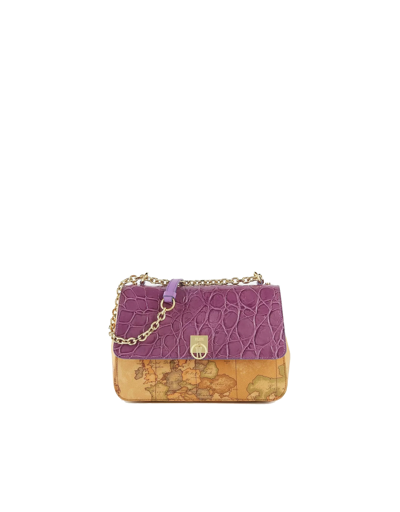 Alviero Martini 1a Classe Designer Handbags Women's Purple Bag