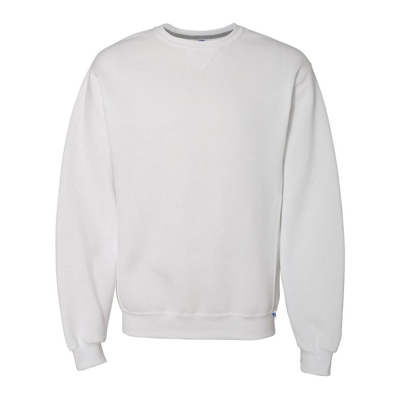 Russell Athletic Dri Power Crewneck Sweatshirt In White