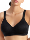 Dominique Jolie Jacquard Wire-free Minimizer Bra In Black