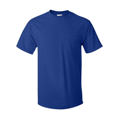 Hanes Authentic Pocket T-shirt In Blue