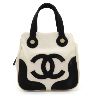 Pre-owned Chanel - Canvas Tote Bag () In White