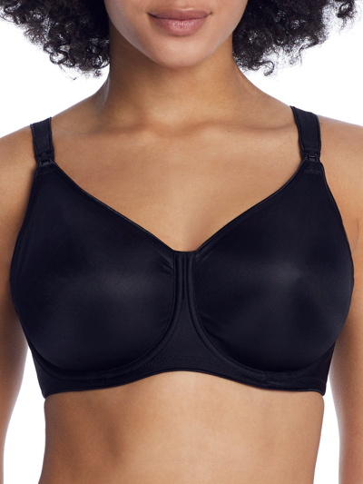 Dominique Nadine Seamless Nursing Bra In Black