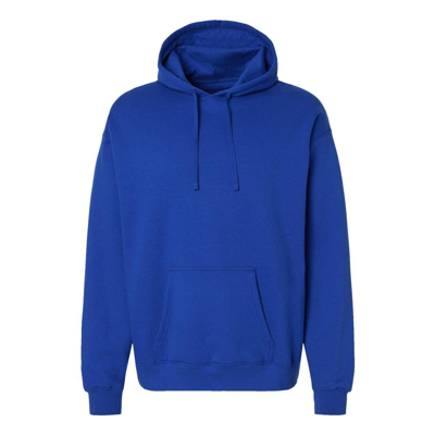 Hanes Perfect Fleece Hooded Sweatshirt In Blue