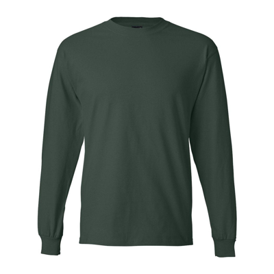 Hanes Beefy-t Long Sleeve T-shirt In Multi