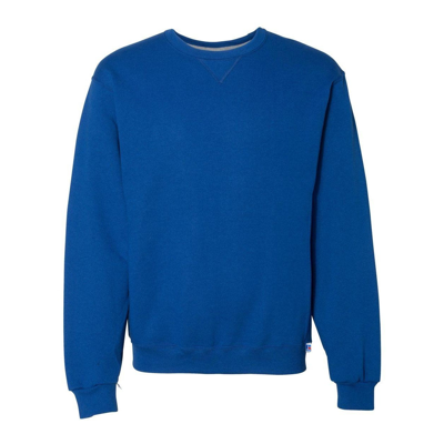 Russell Athletic Dri Power Crewneck Sweatshirt In Blue