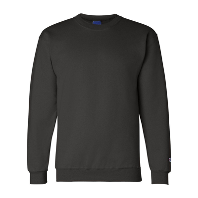 Champion Powerblend Crewneck Sweatshirt In Black