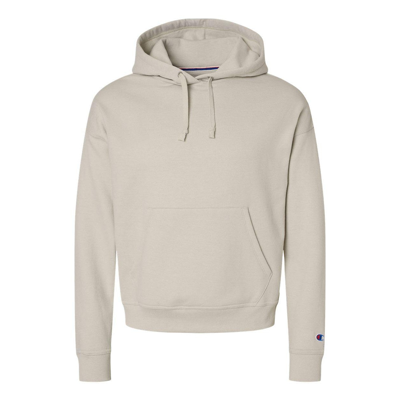 Champion Women's Powerblend Hooded Sweatshirt In Beige