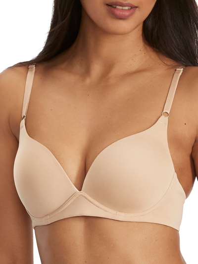 Vanity Fair Ego Boost Wire-free Push-up Bra In Damask Neutral