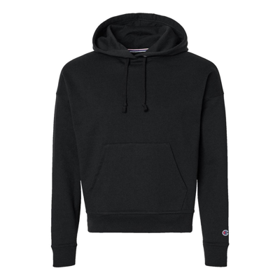 Champion Women's Powerblend Hooded Sweatshirt In Black