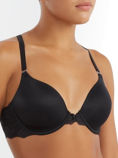 Maidenform One Fab Fit Extra Coverage T-back T-shirt Bra In Black