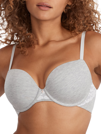 Le Mystere Cotton Touch Uplift Underwire Push-up Bra In Beige