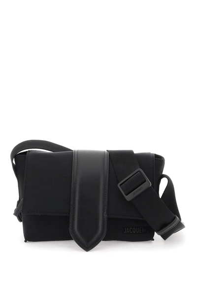 Jacquemus "le Petit Messenger Bambino Nylon Shoulder Bag For In Black