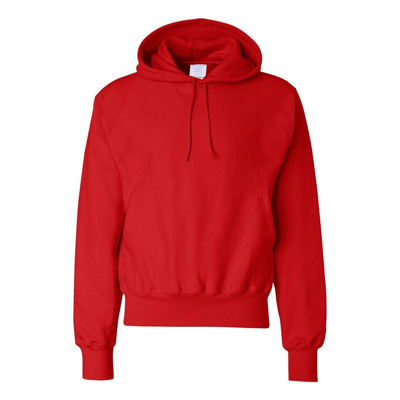 Champion Reverse Weave Hooded Sweatshirt In Red