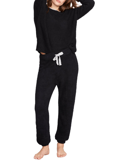 Bare The Cozy Sweater Knit Lounge Set In Black