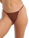 Bare Adjustable G-string In Brown