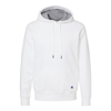 Russell Athletic Cotton Rich Fleece Hooded Sweatshirt In White