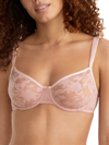 B.tempt'd By Wacoal Shadow Scene Demi Bra In Mood Indigo