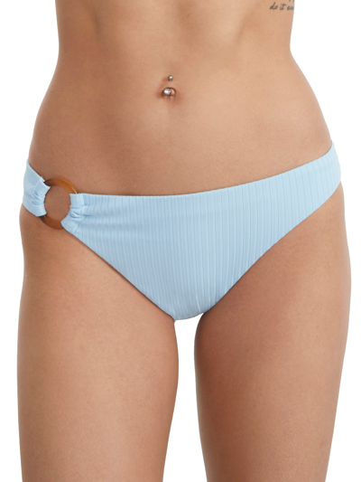 Sanctuary Swim Refresh Rib Hipster Bikini Bottom In Celeste