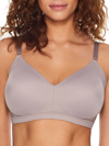 Warner's No Side Effects Wire-free T-shirt Bra In Grey