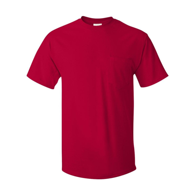 Hanes Authentic Pocket T-shirt In Silver