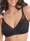 Reveal Low-key Breathe Easy Wire-free Bra In Black