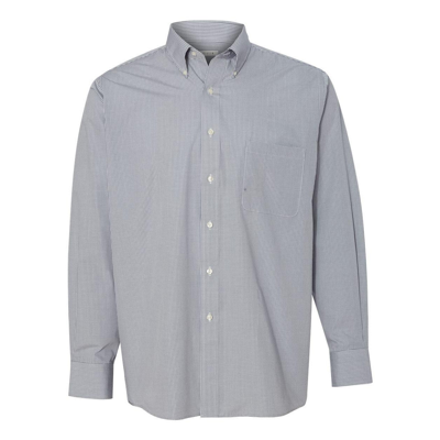Van Heusen Gingham Check Shirt In Grey