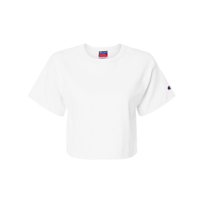 Champion Women's Heritage Jersey Crop T-shirt In White