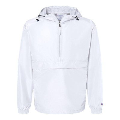 Champion Packable Quarter-zip Jacket In White