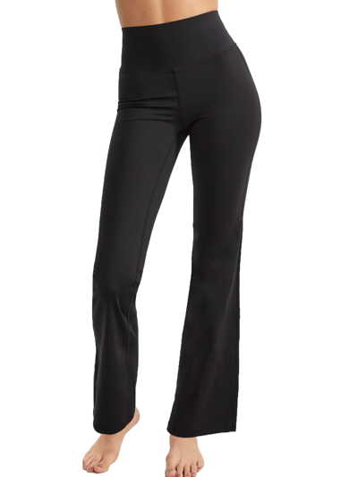 Bare Flair High-waist Leggings In Black