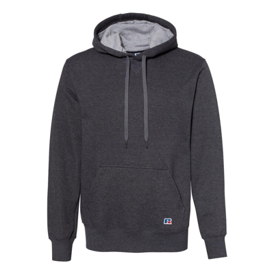 Russell Athletic Cotton Rich Fleece Hooded Sweatshirt In Grey