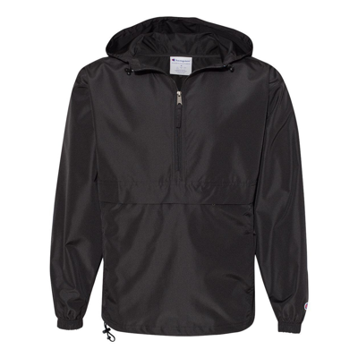 Champion Packable Quarter-zip Jacket In Black