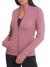 Body Up Full Zip Studio Jacket In Plum Blossom