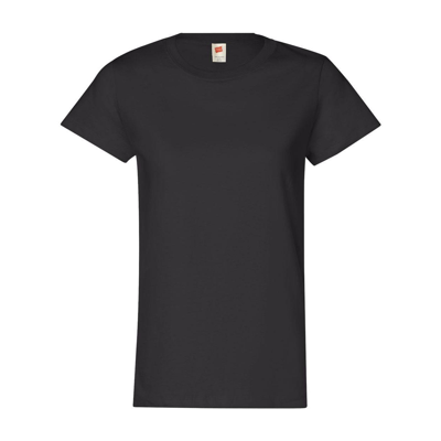 Hanes Essential-t Womens T-shirt In Black