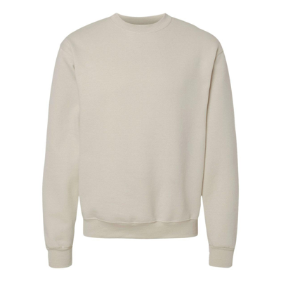 Champion Powerblend Crewneck Sweatshirt In Beige