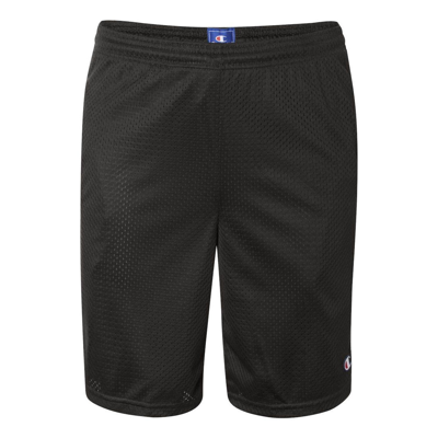 Champion Polyester Mesh 9 Shorts With Pockets In Black