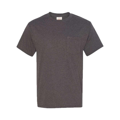 Hanes Authentic Pocket T-shirt In Grey