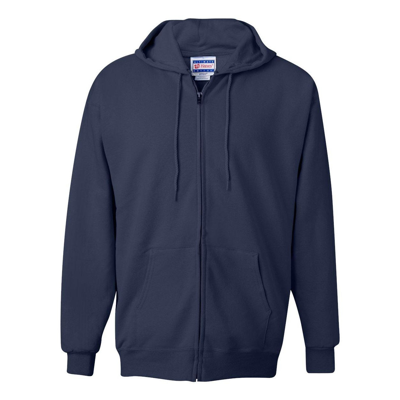 Hanes Ultimate Cotton Full-zip Hooded Sweatshirt In Blue