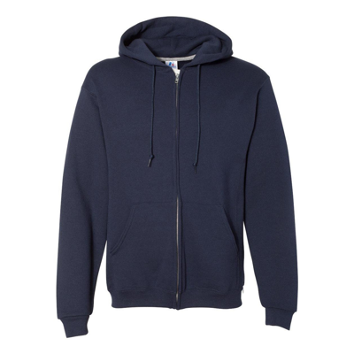 Russell Athletic Dri Power Hooded Full-zip Sweatshirt In Blue