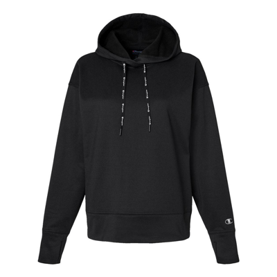 Champion Women's Sport Hooded Sweatshirt In Black