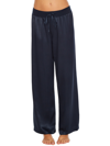Pj Harlow Jolie Silk-blend Lounge Pants In Blue