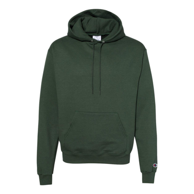 Champion Powerblend Hooded Sweatshirt In Green