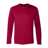 Hanes Cool Dri Long Sleeve Performance T-shirt In Silver