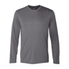 Hanes Cool Dri Long Sleeve Performance T-shirt In Pink