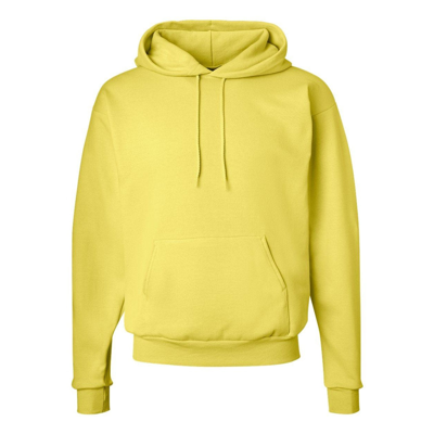 Hanes Ecosmart Hooded Sweatshirt In Yellow